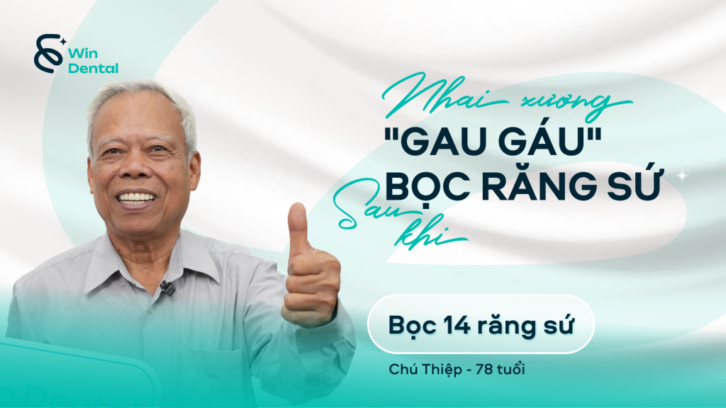 Nguyễn Đăng Thiệp - 78 tuổi - Thẩm mỹ 14 răng sứ 1 CHU THIEP
