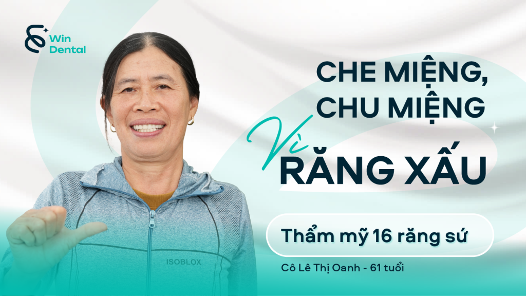 Lê Thị Oanh - 62 tuổi - Thẩm mỹ 16 răng sứ 1 Le Thi Oanh