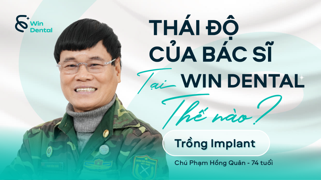 Phạm Hồng Quân - 74 tuổi - Cấy ghép Implant răng hàm 1 Pham Hong Quan